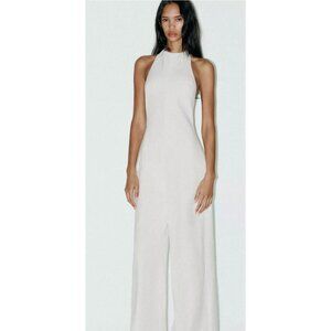 Zara Open Back Halter Jumpsuit